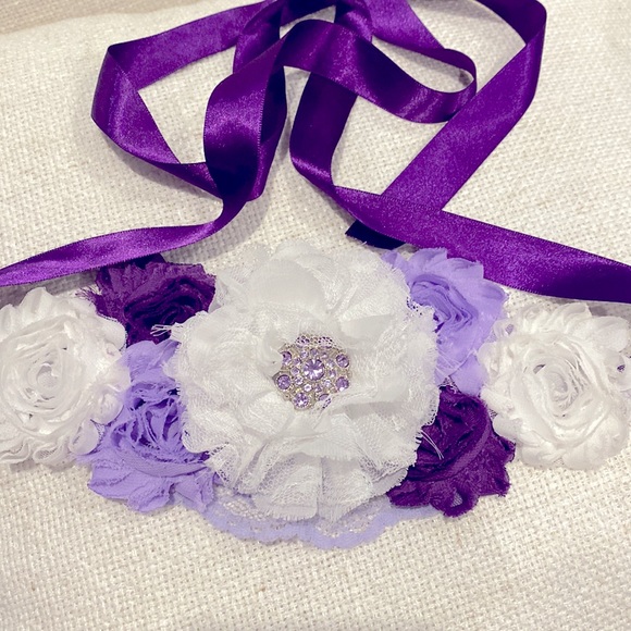 Handmade maternity sash - Picture 3 of 3